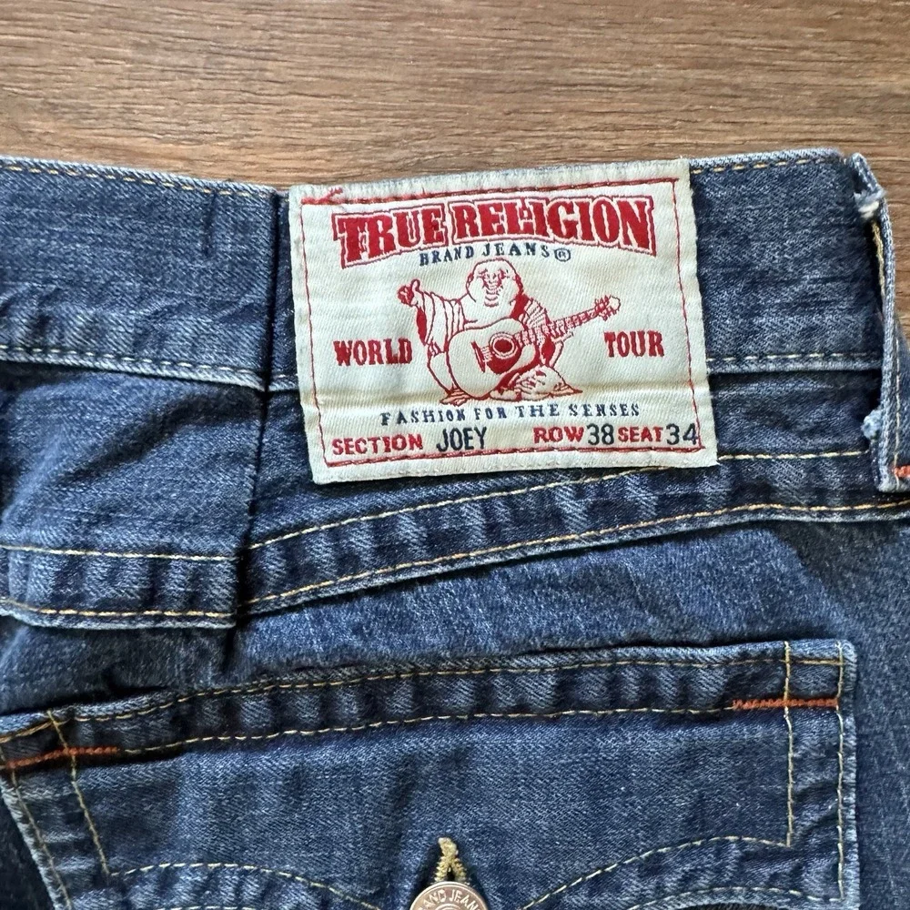 True Religion Joey Jeans Flap Pocket‎ Blue Men's Sz *38x26 READ